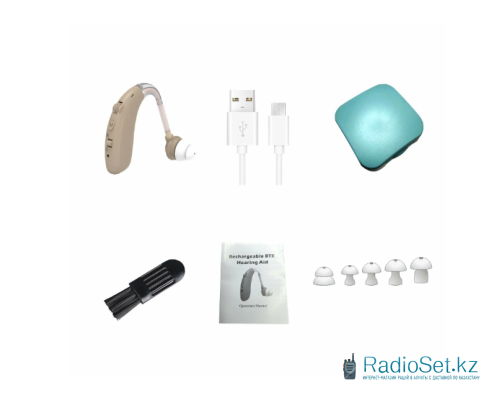 Слуховой аппарат заушный со встроенным аккумулятором Hearing Aid Z-360 